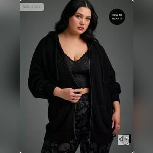 Torrid Nightfall Zip Up Hoodie - Size 1